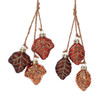 Glass 3 Leaves Dangle Ornaments, 2 Assorted