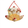 Ice Cream Cone Family Of 5 Ornament For Personalization