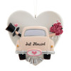 “Just Married“ Wedding Car Ornament For Personalization