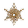 Champagne Gold Snowflake Ornament