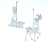 Standing & Sitting Opal Deer Ornaments, 2 Assorted
