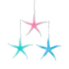 Glow In The Dark Starfish Ornaments, 3 Assorted
