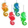 Glow In The Dark Seahorse Ornaments, 4 Assorted