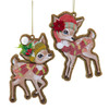 Reindeer Ornaments, 2 Assorted