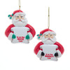 Santa With Nice & Naughty List Ornament