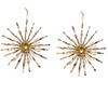Gold Starburst Ornaments, 2 Assorted