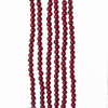 Wooden Burgundy Bead Garland