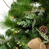 26"Battery Operated Pre-Lit Warm White LED Pinecone Wall Tree