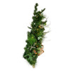 26"Battery Operated Pre-Lit Warm White LED Pinecone Wall Tree