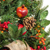 22" Battery Operated Pre-Lit Berries & Pomegranate Wall Tree