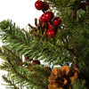 24" Un-Lit Red Berries and Pinecones Tree
