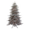9' Pre-Lit Clear Incandescent Flocked Vail Pine Tree