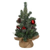 18" Un-Lit Decorated Tree In Burlap Base