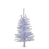 18“ Un-Lit Silver Tinsel Tree