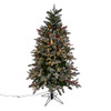 5' Pre-Lit Instant Connect Dual-Color LED Flocked Breckenridge Tree