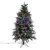 5' Pre-Lit Instant Connect Dual-Color LED Flocked Breckenridge Tree