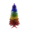 4' Un-Lit Rainbow Foil Tree