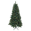 6' Pre-Lit Multicolored Incandescent Point Pine Tree