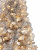 7' Pre-Lit Clear Incandescent Silver Point Pine Tree
