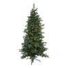 7' Pre-Lit Fiber Optic Multicolored LED Northern Light Tree
