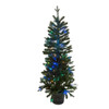 5' Pre-Lit Fiber Optic Multicolored LED Northern Light Potted Tree