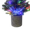 32" Pre-Lit Fiber-Optic Multicolored LED Northern Light Potted Tree