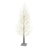 5' Pre-Lit Warm White Fairy LED Winter White Twig Tree