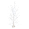 6' Pre-Lit Cool White Fairy LED Winter White Twig Tree