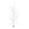 6' Pre-Lit Cool White Fairy LED Winter White Twig Tree