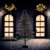 5' Pre-Lit Warm White LED Silhouette Fairy Tree