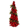 15.7" Red Berry Tree