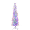 7' Pre-Lit Color Changing LED Iridescent Slim Winchester Pine Tree