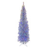 7' Pre-Lit Warm White LED Iridescent Slim Winchester Pine Tree