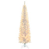 7' Pre-Lit Warm White LED Iridescent Slim Winchester Pine Tree