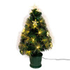 24" Pre-Lit Fiber Optic Potted Tree