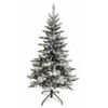 5' Pre-Lit Warm White LED Snow Pine Tree