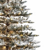 9' Pre-Lit Warm White LED Snow Pine Tree