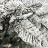 9' Pre-Lit Warm White LED Snow Pine Tree