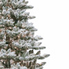 9' Pre-Lit Clear Incandescent Snow Pine Tree