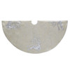 50“ Light Gold Tree Skirt with Reindeer