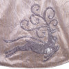 50“ Light Gold Tree Skirt with Reindeer