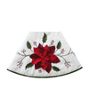 54" Ivory Tree Skirt With Poinsettia Appliqué©