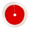 48" Red With White Border Tree Skirt