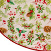 50“ White Velvet Multi-Printed Tree Skirt