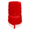 28" Quilted Red Velvet Tree Collar
