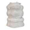 24“ White Fur Tree Collar