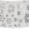 24" White Snowflake Tree Collar