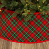 24" Plaid Tree Collar