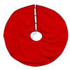 48" Red & Green Plaid Velvet Border Tree Skirt