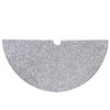 48" Silver Sequined Tree Skirt